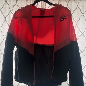 Pink/ black Nike windbreaker